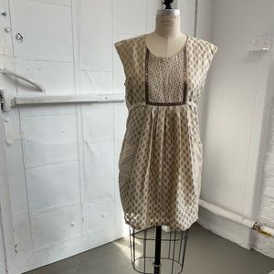Panda Jahula cream embellished dress size large - fits more like medium